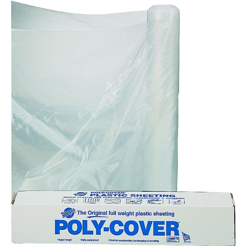 Orgill Poly 6X14-C Poly Film, 100 ft L, 14 ft W, Clear