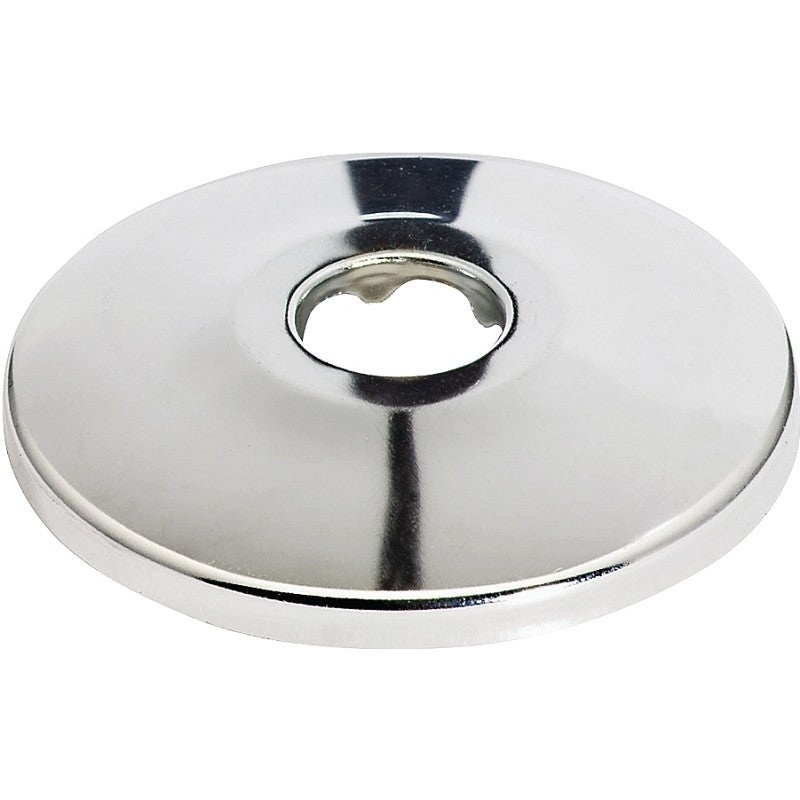 Plumb Pak PP802-88 Bath Flange, 3-1/2 in OD, For: 1/2 in CTS Tubes, Copper, Chrome