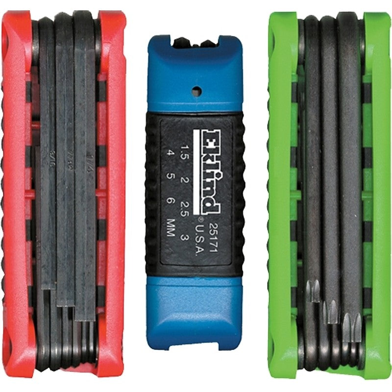 Eklind 25024 Hex T-Key Set, 24-Piece, Steel, Black