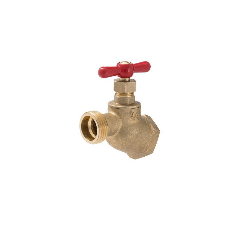 B & K 102-414 Hose Bibb, 3/4 in Connection, FIP x MHT, Brass Body