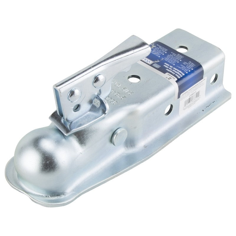 Vulcan 21005 Trailer Coupler, 3500 lb Towing, 2 in Trailer Ball, Lever Latch, Steel