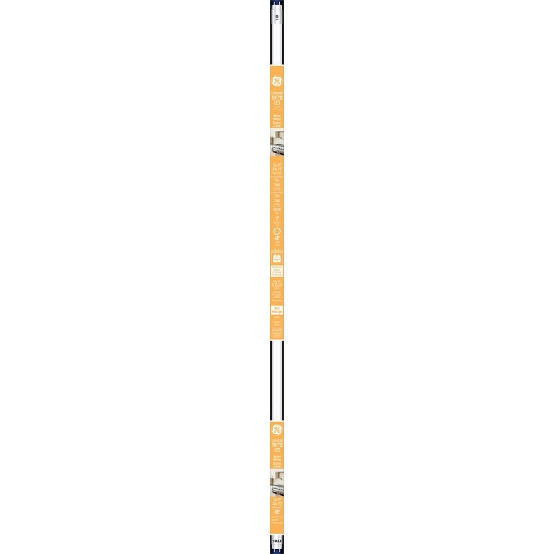 GE Industrial Solutions 37192 LED Bulb, Linear, T8 Lamp, G13 Lamp Base, Frosted, Soft White Light (Pack of 6)