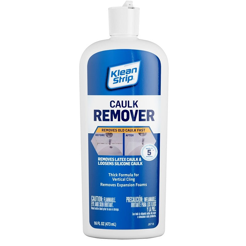 Klean Strip EKCR675 Caulk Remover, Liquid, Solvent-Like, White, 16 fl-oz (Pack of 6)