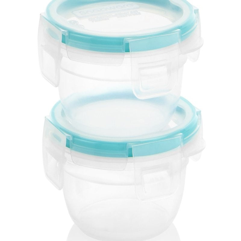 Snapware Total Solutions 1111576 Food Storage Container, 1.2 Cups, Plastic, 4-1/4 in Dia, 3-1/4 in H