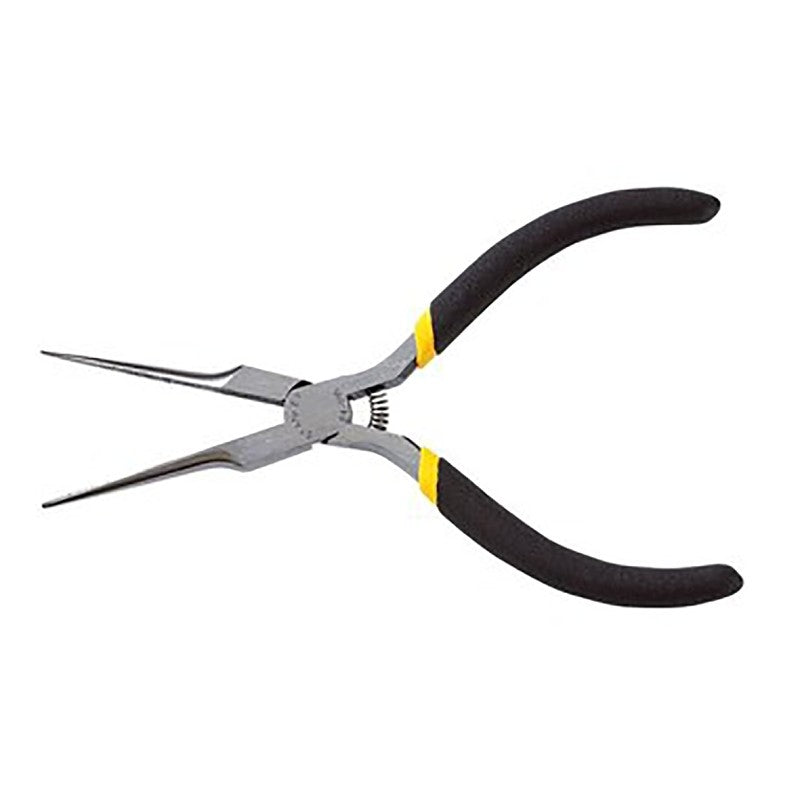 STANLEY 84-096 Nose Plier, 6 in OAL, Black Handle, Double-Dipped Handle, 1/8 in W Tip