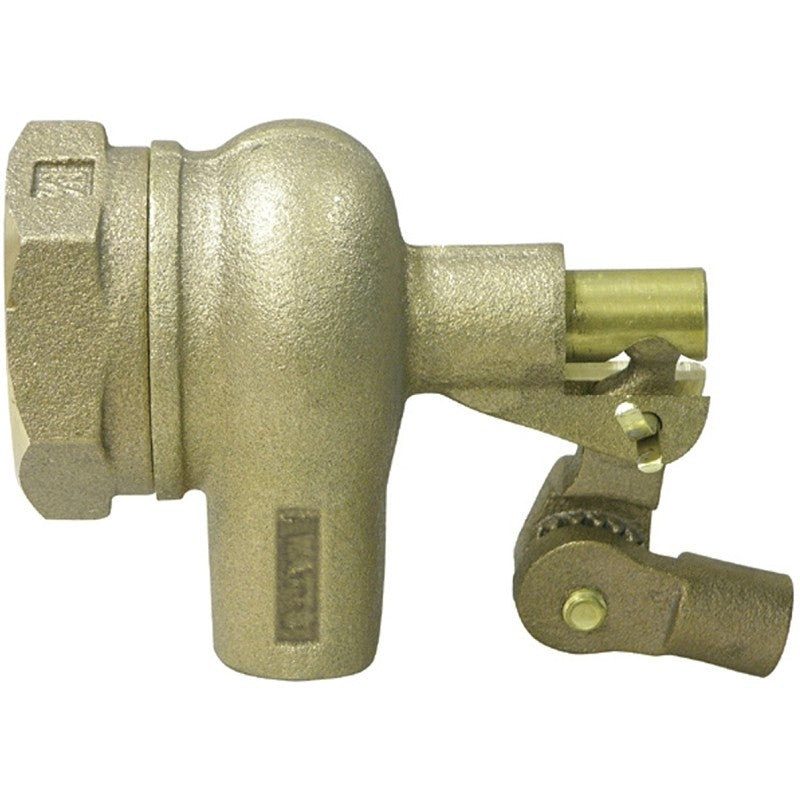 Watts ST2000 Mechanical Float Valve, 2 in, FNPT, 2 in L Rod, Bronze Body