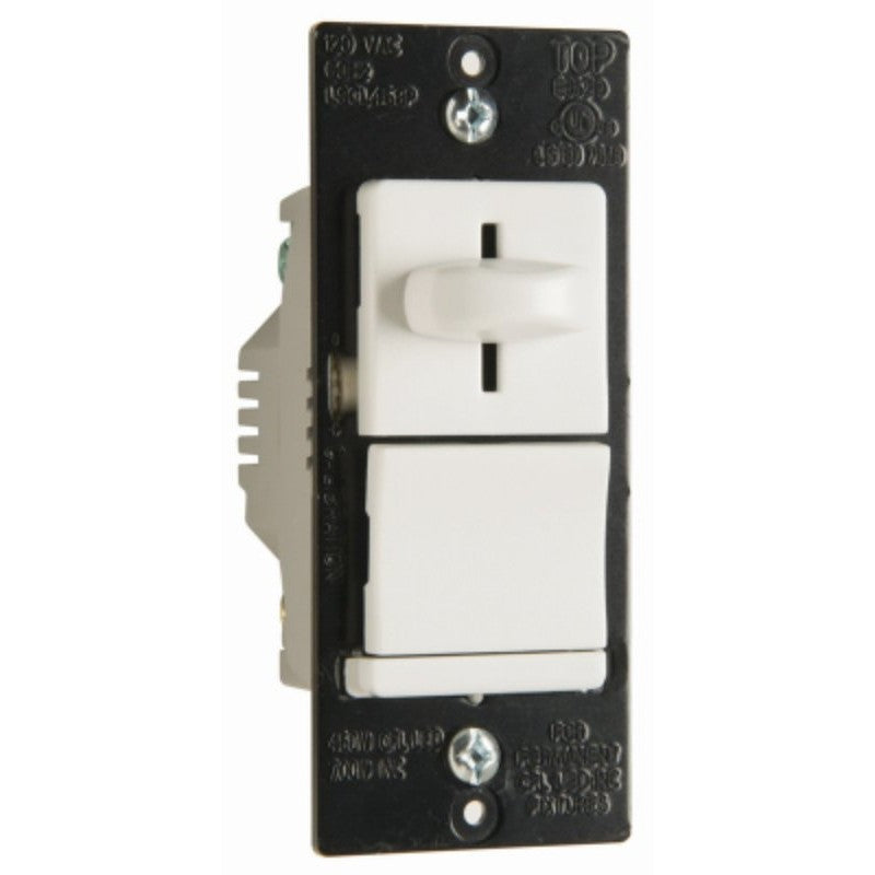 Legrand LS TradeMaster LSCL453PWCCV4 Dimmer, 120 V, 450 W, CFL, Incandescent, LED Lamp, 3-Way, White