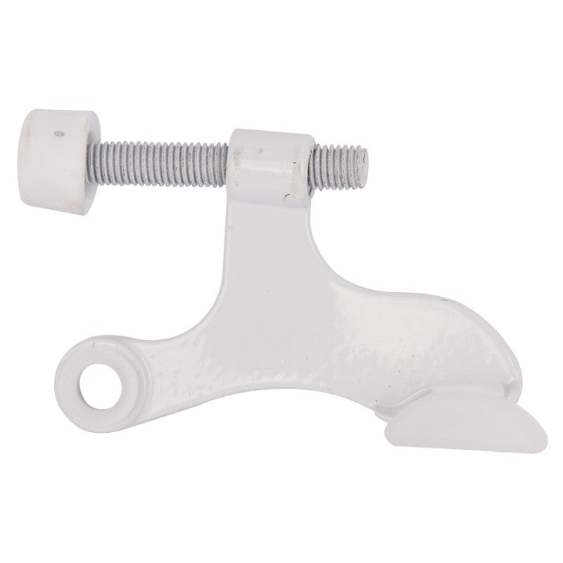 ProSource H20-B048-PS Deluxe Hinge Pin Door Stop, 2-5/8 in Projection, Die-Cast Zinc & Plastic, White