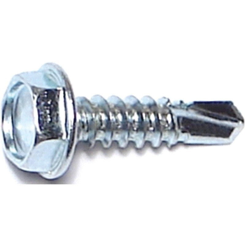 Midwest Fastener 10279 Screw, #10 Thread, 3/4 in L, Hex, Socket Drive, Self-Drilling Point, Steel, Zinc