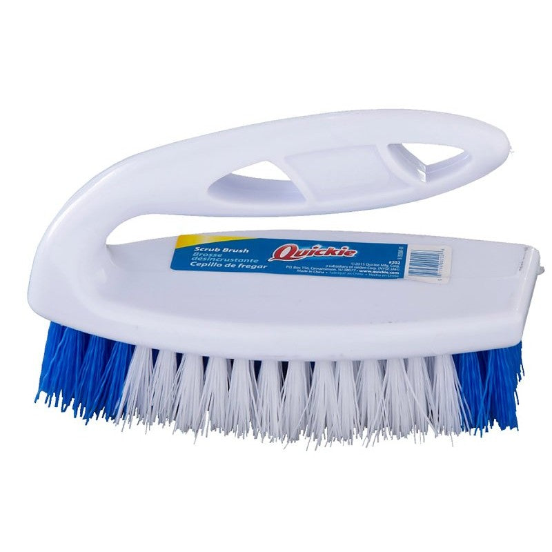 Quickie 202ZQK Scrub Brush, Polypropylene Bristle, Blue Bristle, 2-3/4 in W Brush, 6-1/4 in OAL