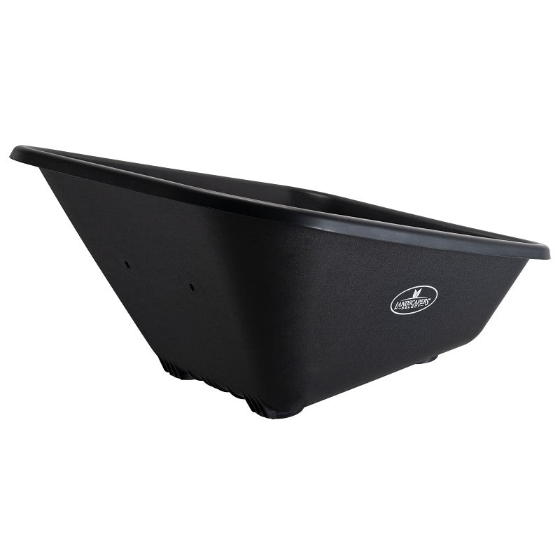 Landscapers Select 34572 Wheelbarrow Tray, 41-1/4 in L, 32-1/4 in W, 8 cu-ft, Polymer, Black