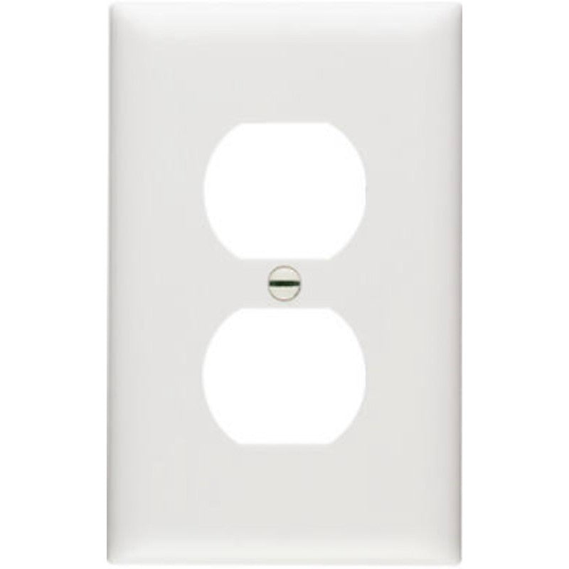 Legrand TP8WCP10 Wallplate, 4.68 in L, 2.93 in W, 1 -Gang, Nylon, White