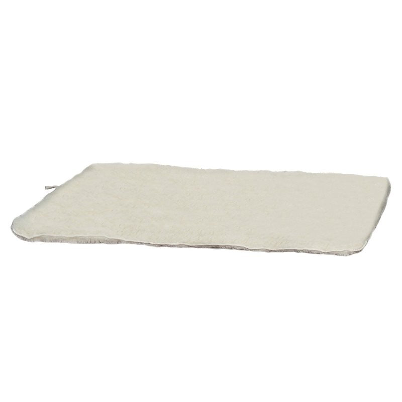 Slumber Pet ZA427 41 55 Dog Mat, 41-3/4 in L, 27-3/4 in W, Acrylic/Polyester Sherpa Cover, Natural