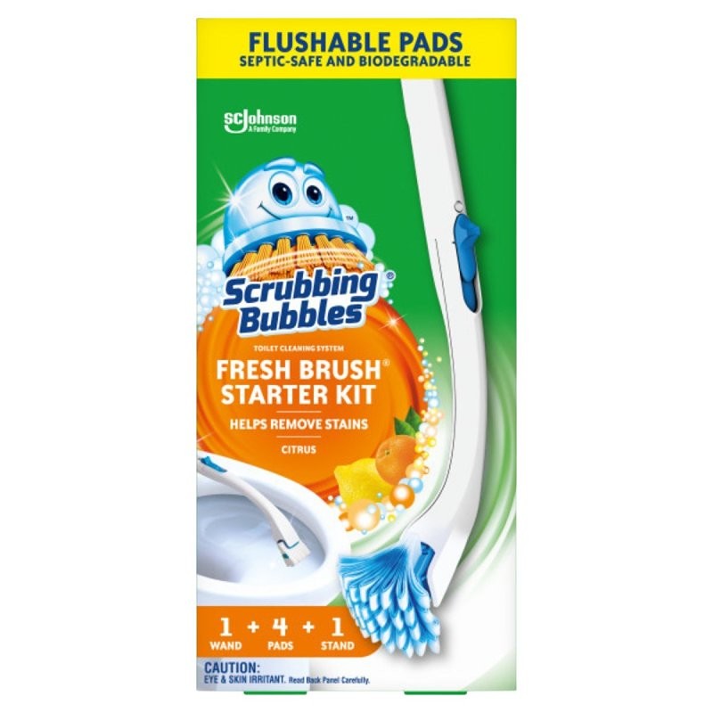 Scrubbing Bubbles Fresh Brush 00079 Toilet Cleaning System