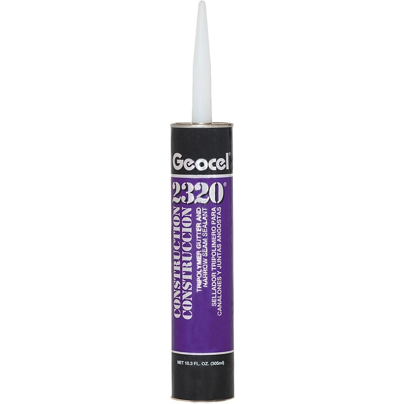 Geocel 2321 Series GC67101 Gutter and Narrow Seam Sealant, White, Liquid, 10.3 oz Cartridge (Pack of 24)