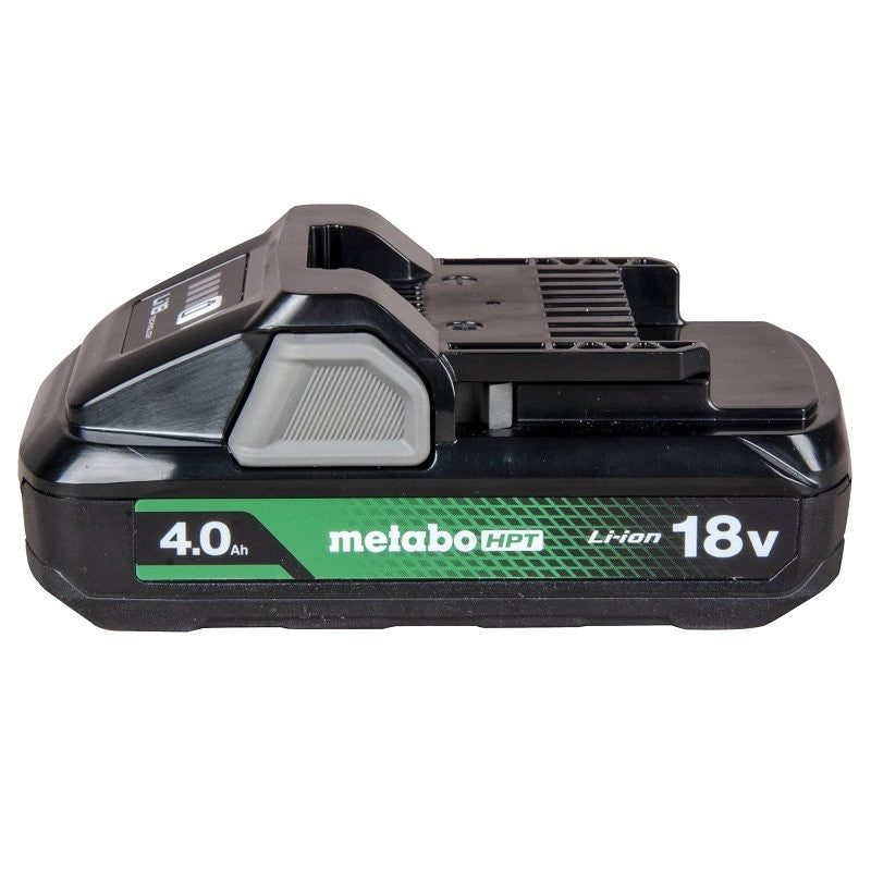 Metabo HPT 378681M Slide Type Battery with Fuel Indicator, 18 V Battery, 4 Ah, 25 min Charging