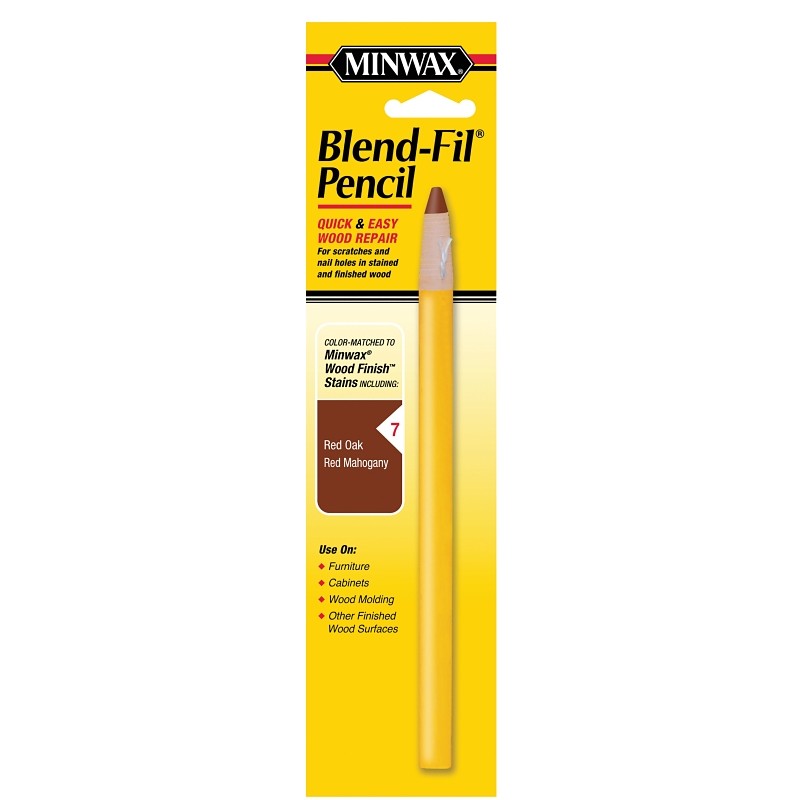 Minwax Blend-Fil 110076666 Wood Filler Pencil, Solid, Red Mahogany/Red Oak, #7