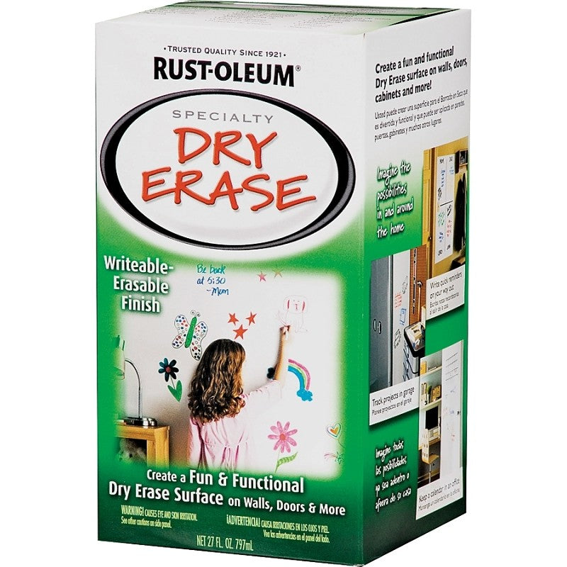 Rust-Oleum 241140 Dry Erase Paint, White, 27 oz (Pack of 2)