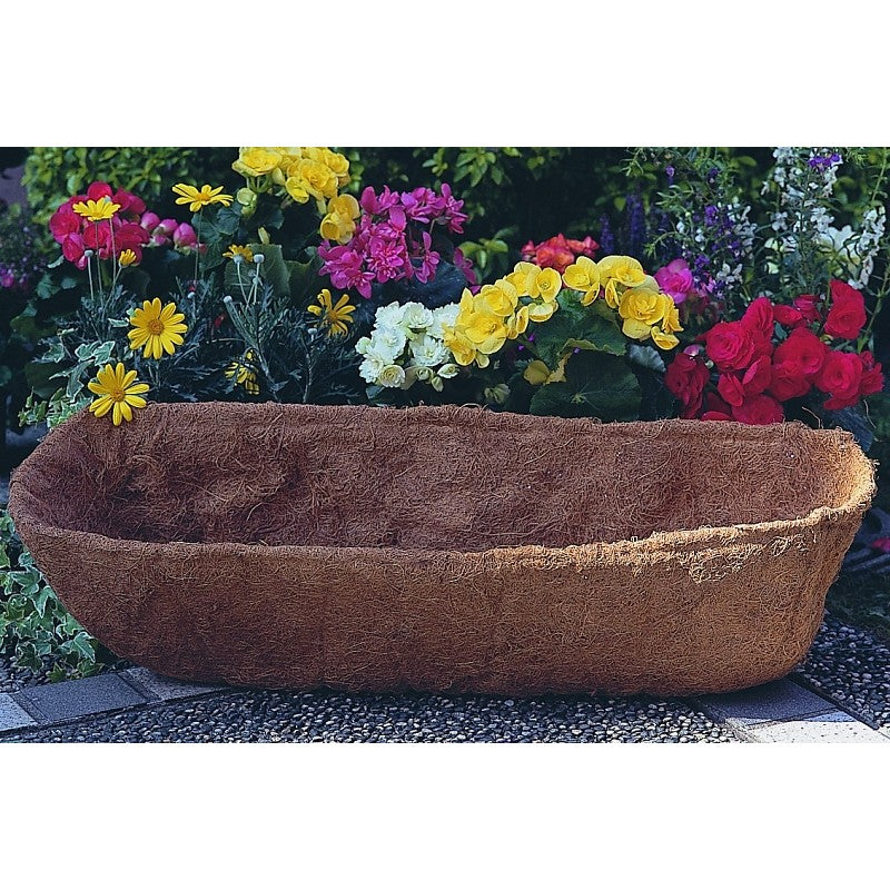 Landscapers Select T51551-3L Planter Liner, 30 in W, 9 in H, Rectangular, Natural Coconut, Brown (Pack of 10)