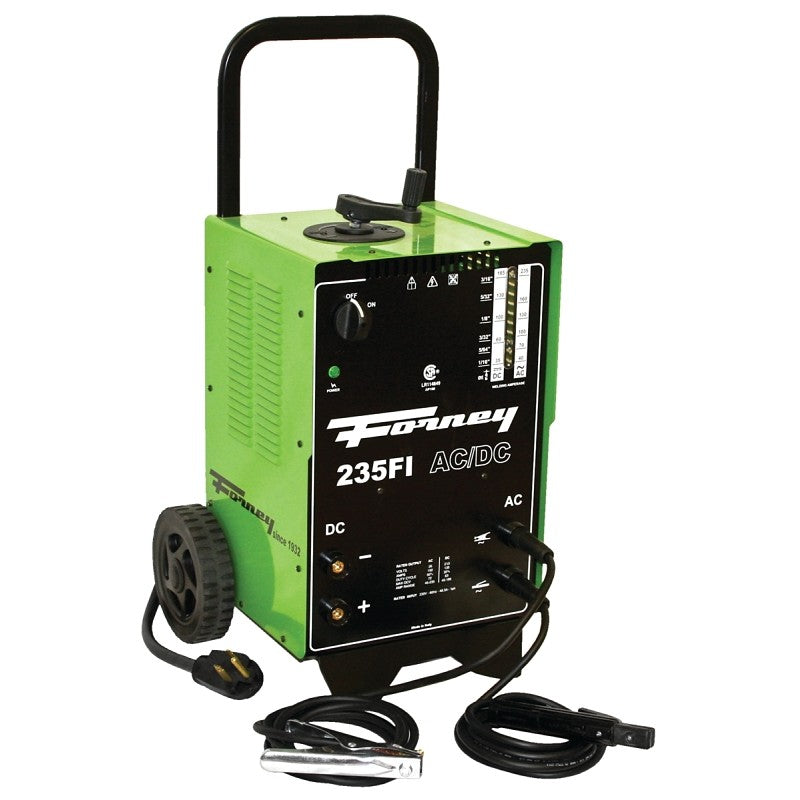 Forney 314 Arc Welder, 230 V Input, 235 A, 1-Phase, 24 ga to 1/2 in Thick, 50 % Duty Cycle