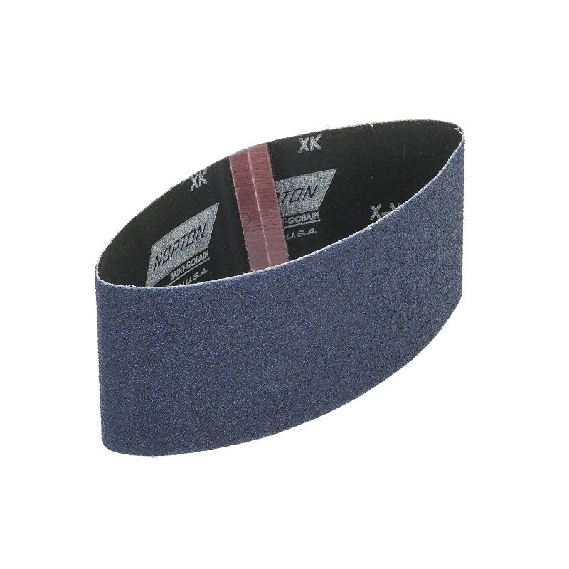 Norton 02231 Sanding Belt, 3 in W, 18 in L, 50 Grit, Coarse, Zirconia Aluminum Abrasive