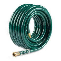 Gilmour Flexogen 864251-1001 Heavy-Duty Garden Hose, 25 ft L, Spigot, Brass/Stainless Steel, Green