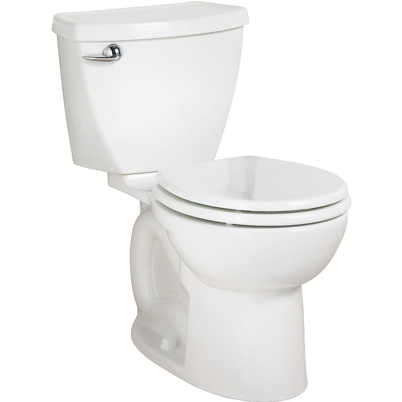 American Standard Cadet 3 Series 2880.128ST.020 Flush Toilet, Round Bowl, 1.28 gpf Flush, 12 in Rough-In, 15 in H Rim