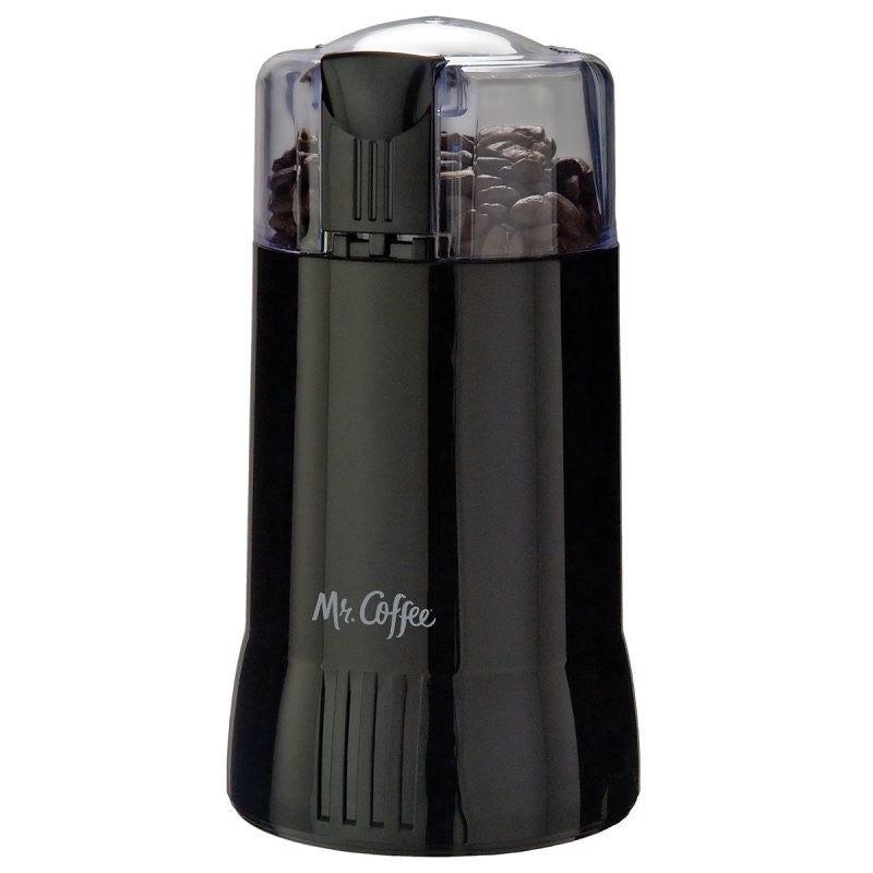 Mr. Coffee IDS57RB Coffee Grinder, 12 Cup Hopper, Black