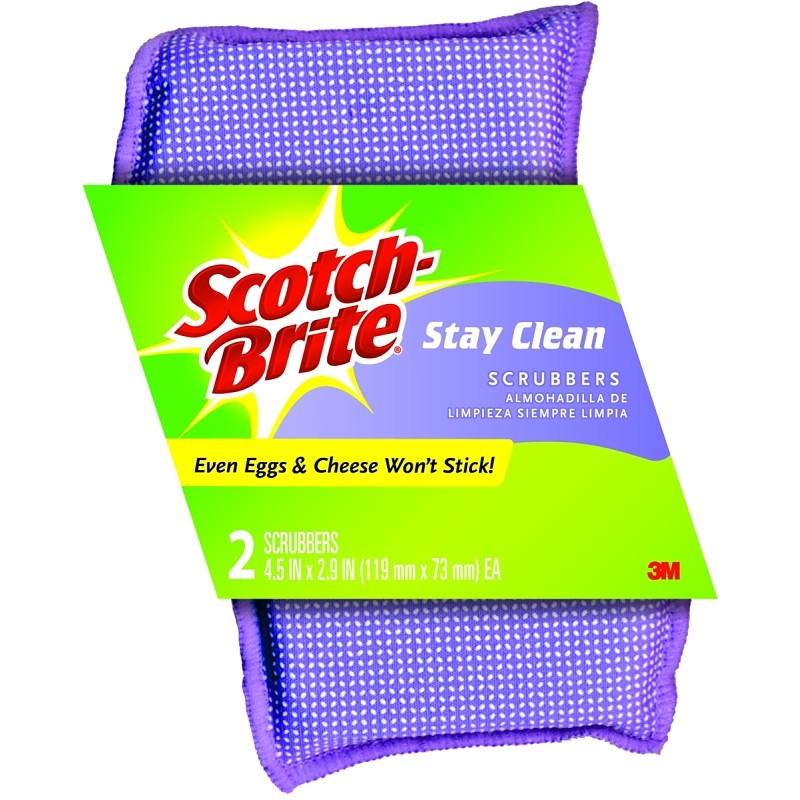 Scotch-Brite 202 Clean Rinse Scrubber, 4-1/2 in L, 2.7 in W