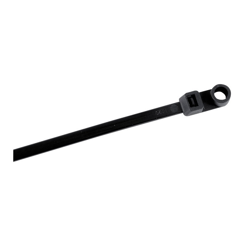 Gardner Bender 45-308MTUVB Cable Tie, Nylon, Black, 8.63 in L, 15/PK