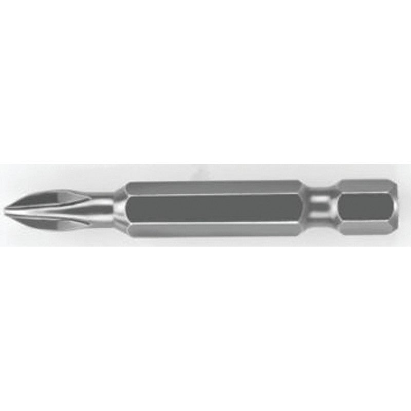 Irwin 93003ZR Power Bit, #1 Drive, Phillips Drive, 1/4 in Shank, Hex Shank, 2 in L, High-Grade S2 Tool Steel, 10/PK