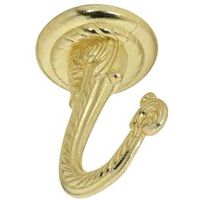 Large Ceiling Swag Hook 2-1/4 Inch Brass Die Cast