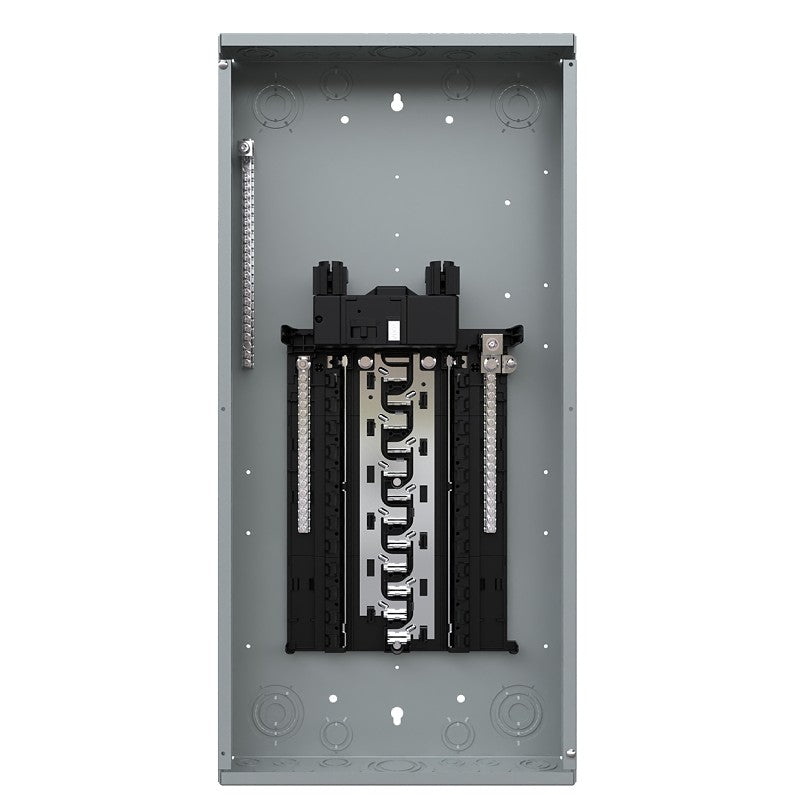Siemens SN SN2448B1200 Assembled Load Center, 200 A, 24 -Space, 48 -Circuit, Main Breaker, Plug-On Neutral, Gray