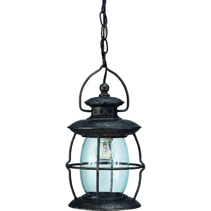 Boston Harbor BRT-CDC1701 Outdoor Pendant Lantern, 120 V, 60 W, Steel Fixture, Misty Pewter Fixture