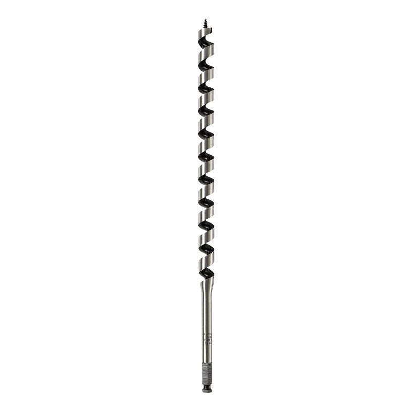 DEWALT DW1684 Auger Drill Bit, 13/16 in Dia, 17 in OAL, Hollow Center Flute, 7/16 in Dia Shank, Ball Groove Shank