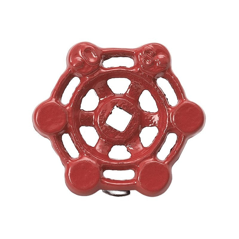 B & K 888-001HN Wheel Handle, Metal, Red, 25-Piece