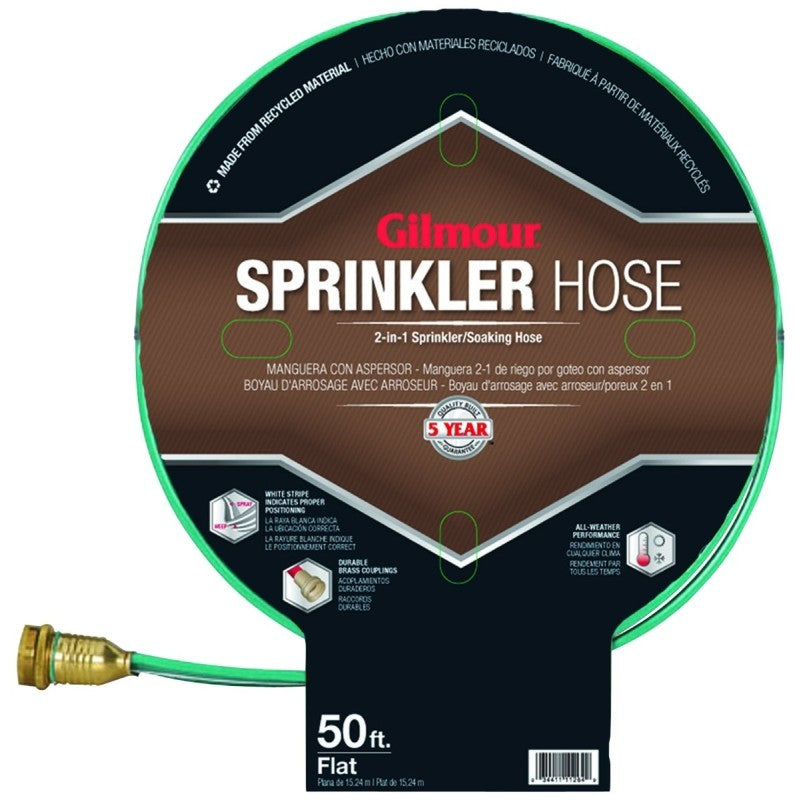 Gilmour Mfg 871421-1001 Garden Sprinkler Hose, 50 ft L, Vinyl