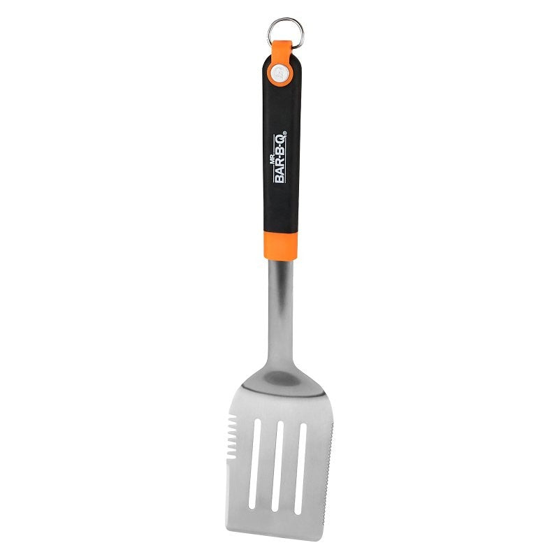 Mr. BAR-B-Q 20170Y Spatula, Stainless Steel, TPR Handle