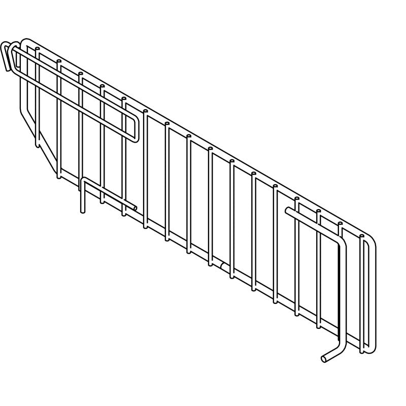 madix MD-322-1 Single Charm Wire Divider, Chrome (Pack of 50)