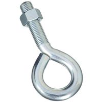 Eye Bolt With Nut 1 By 8 Inch Zinc Plated Steel Bulk