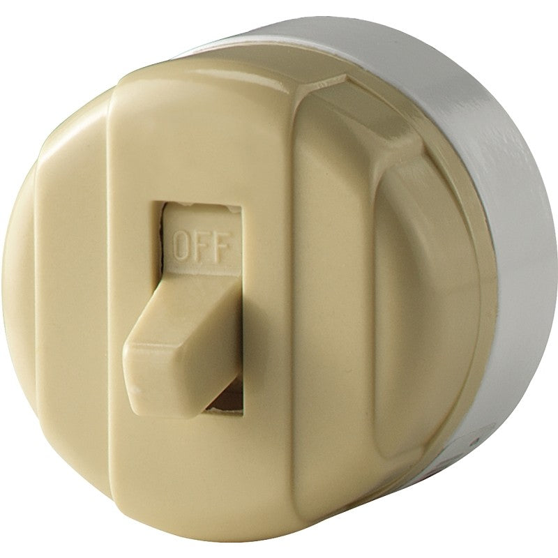 Eaton Wiring Devices 735V-BOX Switch, 10 A, 125/250 V, Lead Wire Terminal, Plastic Housing Material, Ivory
