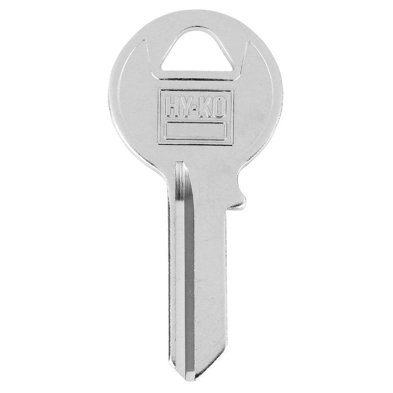 Hy-Ko 11010VR4 Key Blank, Brass, Nickel-Plated, For: Viro VR4 Locks (Pack of 10)