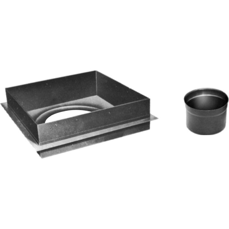 AmeriVent 8HS-CSA Ceiling Support Assembly, Specifications: 14-1/4 sq-in, Steel