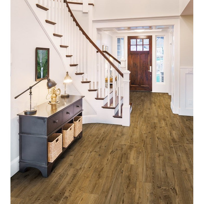 Healthier Choice Flooring HCL803C05 Laminate Flooring Plank, 4-Sided Bevel Profile, Wood, Town Mill, 48 in L, 7.7 in W