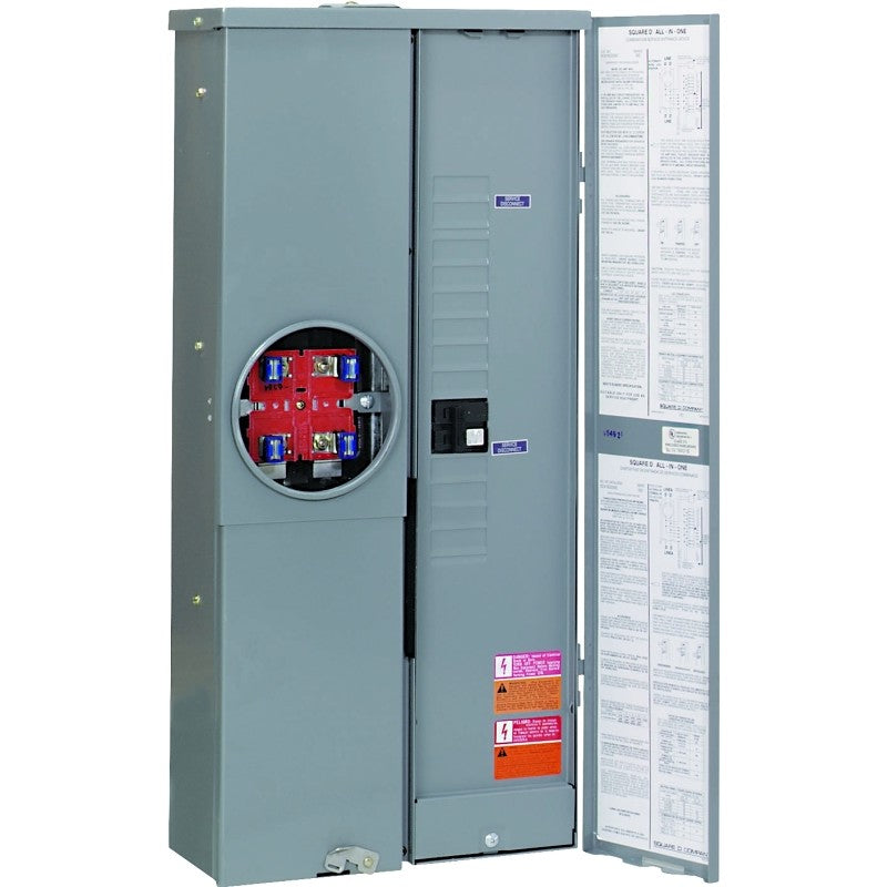 Square D SC2040M200C Combination Load Center, 200 A, 20 -Space, 40 -Circuit, 20 -Circuit Breaker, NEMA 3R Enclosure