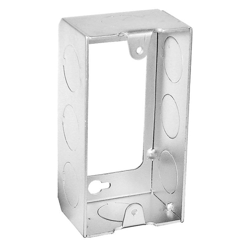 Southwire G19280-E-UPC Extension Ring, 4 in L, 2 in W, 8-Knockout, Steel, Silver, Galvanized