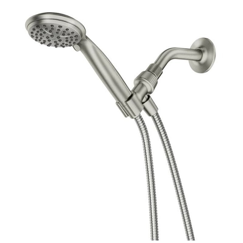 Moen Attune Series 218H0SRN Handheld Shower, 1/2 in Connection, 1.75 gpm, 6-Spray Function, Plastic, Brushed Nickel