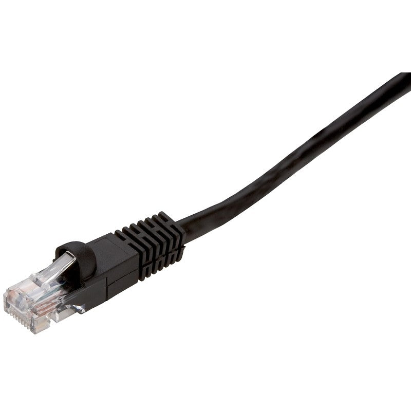 Zenith PN10076EB Network Cable, 7 ft L, Cat6e Category Rating, Black Sheath