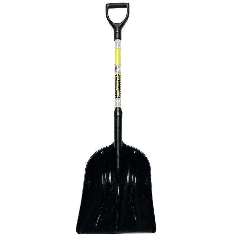 Structron 49757 Grain Scoop, 14-1/4 in W Blade, 19 in L Blade, Polycarbonate Blade, Fiberglass Handle, D-Shaped Handle