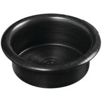 Recessed Finger Grip Cup Pulls 3/4 Inch Antique Bronze 6 Pack